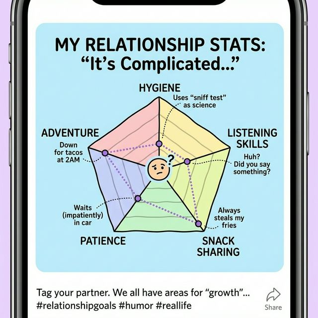 Radar chart of relationship stats